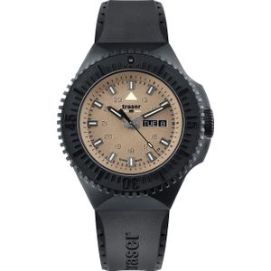 Traser, Horloge, P69 Zwart Stealth, Zwart, (Duikhorloge, 46 mm)