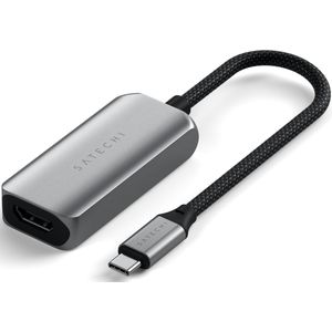 Satechi USB-aansluiting voor C a HDMI 2.1 8K (USB Type-C, HDMI, USB, 19.37 cm), Data + Video Adapter, Grijs