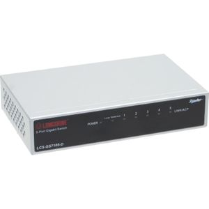 Longshine - LCS-GS7105-E - Gigabit Switch - 5 Poorten - Metaal