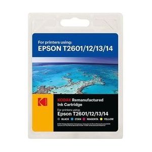 Kodak, Inkt, 185E026121 EPSON T2616 XP inkt (4) cmyk herbouwd 1x220/3x300pagina's (Y)