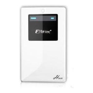 Fantec H25US, externe behuizing van 6,35 cm (2,5 inch), SATA, USB 2.0, back-up, wit (2.5"), Harddisk behuizing, Wit