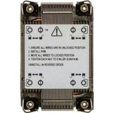 Supermicro CPU koelplaat SNK-P0087P (150 mm), Processorkoeler, Zilver, Zwart