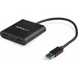 StarTech USB32HD2 (HDMI, 31.50 cm), Data + Video Adapter, Zwart