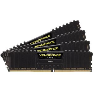 Corsair Vengeance LPX (4 x 4GB, 3000 MHz, DDR4 RAM, DIMM 288 pin), RAM, Zwart