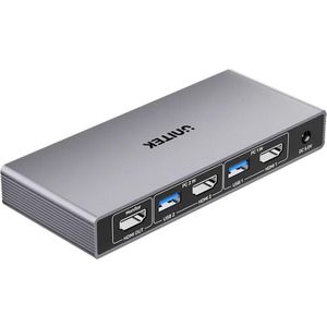 Unitek - 4K@60Hz - HDMI KVM-Schalter - USB 3.0