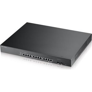 Zyxel MGS-3712 Managed L2 Gigabit Ethernet (10/100/1000) 1U Zwart