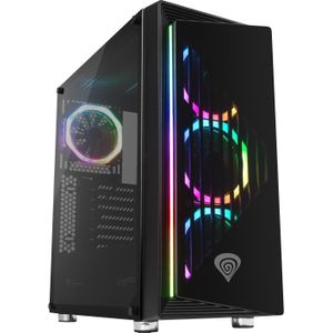 Genesis IRID 400 RGB (ATX, Mini-ITX), PC-behuizing, Zwart
