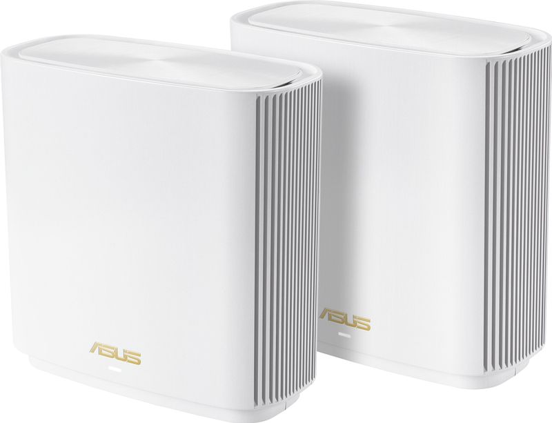 ASUS ZenWiFi XT8 WiFi 6 AX6600 (2 Pack), Router, Wit