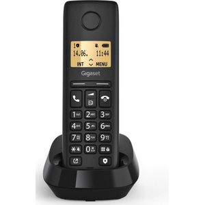 Gigaset Zuivere draadloze telefoon, Telefoon, Zwart