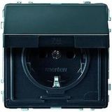 Merten - MEG2310-7214 - Inbouwstopcontact - Antraciet - Kunststof