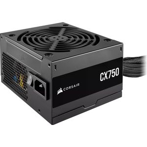 Corsair CX-serie, CX750, 750 watt, 80 PLUS brons (750 W), PC-voedingseenheid, Zwart
