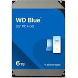 WD Blauwe 6TB SATA 8,9cm 3,5inch PC 6 Gb/s HDD. (6 TB, 3.5", CMR), Harde schijf