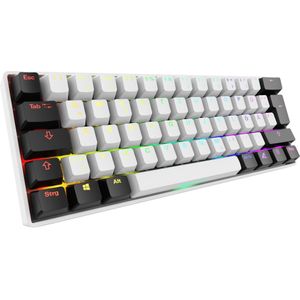 Sharkoon SGK50 S4 Gen2 wh Gateron yellow DE (DE, Bedraad), Toetsenbord, Wit
