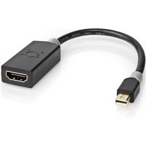 Nedis Mini DisplayPort Kabel DisplayPort 1.4 Mini DisplayPort Stekker HDMIT Uitgang 48 Gbps Verguld (0.20 m, DisplayPort), Videokabel