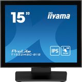 iiyama ProLite T1532MSC-B1S computer monitor 38,1 cm (15") 1024 x 768 Pixels XGA LCD Touchscreen Zwart