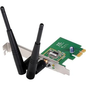 edimax EW-7612PIn (Mini PCI Express), Netwerkkaarten, Groen, Zwart, Zilver