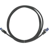 LogiLink C6A033S RJ45 CAT 6a S/FTP 1 m zwart, 1 stuk