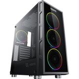 Antares - PC Behuizing - Lichtgrijs - Gehard Glas - RGB Verlichting