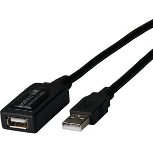 EFB Elektronik USB2.0 Repeater kabel 5m actief USB-A female naar USB-A male USB2.0 verlengkabel, actief Met 5 (5 m, USB 2.0), USB-kabel