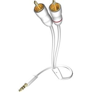 Inakustik STAR stereo jack - 2x RCA (10 m, 3,5 mm aansluiting (AUX), RCA), Audiokabel