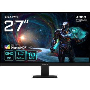 Gigabyte - GS27QXA - Monitor - Zwart - 27 Inch - QHD - 240 Hz