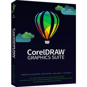 CorelDRAW Graphics Suite - 1 Jaar - NL EN FR - PC