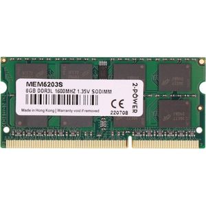 2-Power MEM5203S (1 x 8GB, 1600 MHz, DDR3L RAM, SO-DIMM), RAM