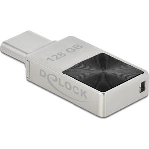 Delock Mini USB 3.2 Gen 1 USB-C™ geheugenstick 128 GB (128 GB, USB C), USB-stick, Zilver