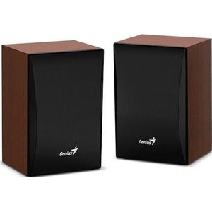 Genius SP-HF380/Stereo/3W/Hnědá (1 paar, 3 W), HiFi + Home Cinema luidsprekers, Bruin