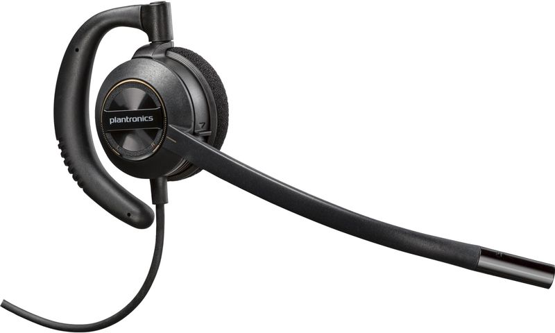 Poly EncorePro 530 Headset +Quick Disconnect Bedraad oorhaak Oproepen/muziek Zwart