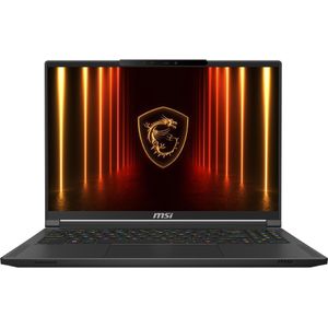 MSI Stealth 16 AI A2HWGG-006FR (16", 1000 GB, 32 GB, FR, Intel Core Ultra 7 255H), Notebook, Zwart