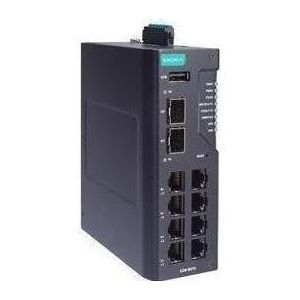 Moxa EDR-8010-2GSFP-CT-T - 8 FE koper en 2 GbE SFP multipoort router voor industriële beveiliging met fi, Router