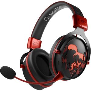 Lexip PIXMINDS X GAME OF THRONES Dragon Hoofdtelefoon, X (Bedraad, Draadloze), Gaming headset, Zwart, Rood, Goud