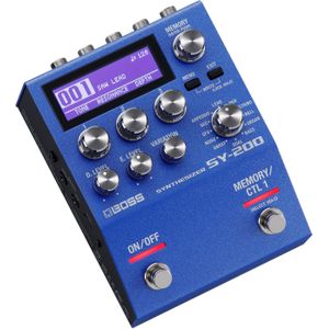 BOSS (Electronics) SY-200 Synthesizer Compact Pedaal, Effectpedaal, Blauw