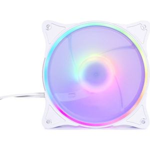 Alphacool Stijgende Aurora PWM ventilator (120 mm, 1 x), PC ventilator, Wit