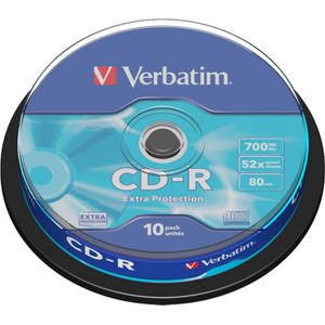 Verbatim Extra bescherming (10 x), Optische gegevensdrager