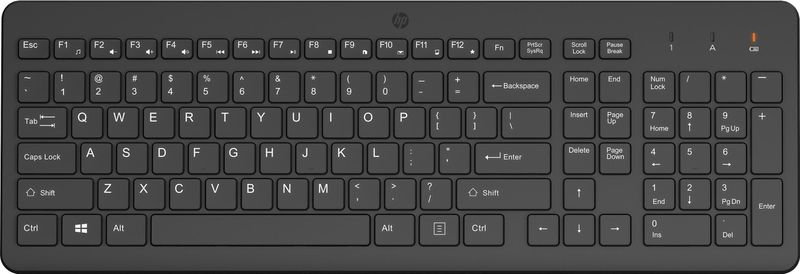 HP Wireless keyboard with 2.4 toetsenbord Thuis RF Draadloos Zwart