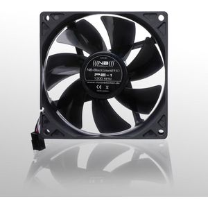 Noiseblocker BlackSilentPRO PE-1 (92 mm, 1 x), PC ventilator, Zwart