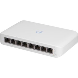 Ubiquiti - USW-LITE-8-POE - Netwerkschakelaar - Wit - 8 Poorten
