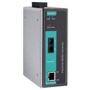 Moxa IMC-P101-M-SC-T - PoE industriële mediaconverter 10100BaseT(X) naar 100BaseFX, multimode poort met, Netwerk accessoires