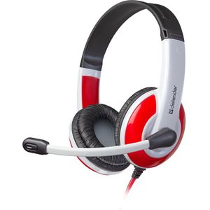 Defender Warhead G-120 Headset Bedraad Hoofdband Gaming Zwart, Rood, Wit (Bedraad), Gaming headset, Rood, Wit, Zwart
