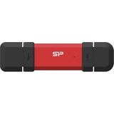 Silicon Power - DS72 - USB Stick - Rood - 1TB - USB Type A+C