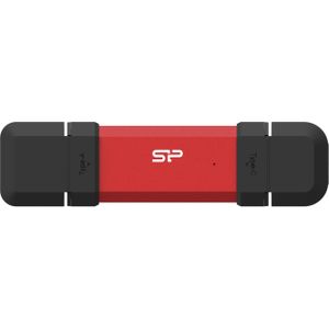 Silicon Power - DS72 - USB Stick - Rood - 1TB - USB Type A+C