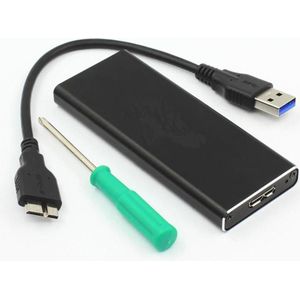 CoreParts - Microopslag - Harddisk Behuizing - Zwart - mSATA - USB 3.0