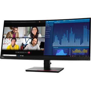 Lenovo ThinkVision P34w-20 (3440 x 1440 pixels, 34.14"), Monitor, Zwart