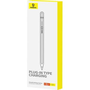 Baseus Actieve stylus Smooth Writing Series met plug-in opladen, lightning (Wit), Stylussen