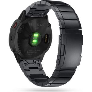 Garmin Išmaniojo laikrodžio Fenix 3/3HR/5X/5 plus/6X//6X Pro silikoninis Tech-Protect dirželis, Juod (Roestvrij staal, fenix 5X, fenix 3), Horlogebandjes, Zwart