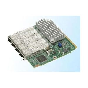 Supermicro AOC-MTG-I4S - Ingebouwd - Bedraad - Glasvezel - 100000 Mbps - Groen - Zilver (PCI-E x8), Netwerkkaarten, Zilver