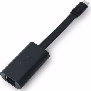 Dell USB Type-C naar (USB-C, RJ45 Gigabit Ethernet (1x)), Netwerkadapter, Zwart