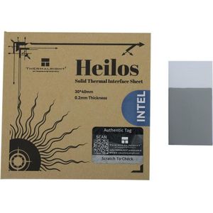 Thermalright Helios Intel thermisch kussen (0.20 mm, 8.50 W/m K), Warmtegeleidingskussen, Grijs